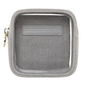 Stoney Clover Lane Mini Pouch clear Heather nwt gray